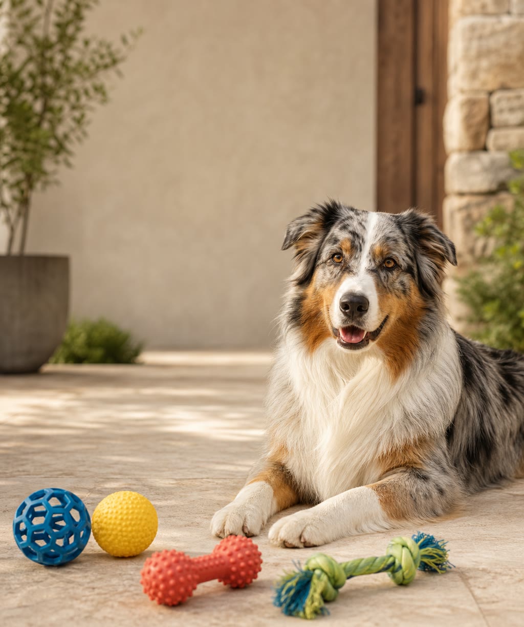 Hund genießt einen gemeinsamen Alltagsmoment