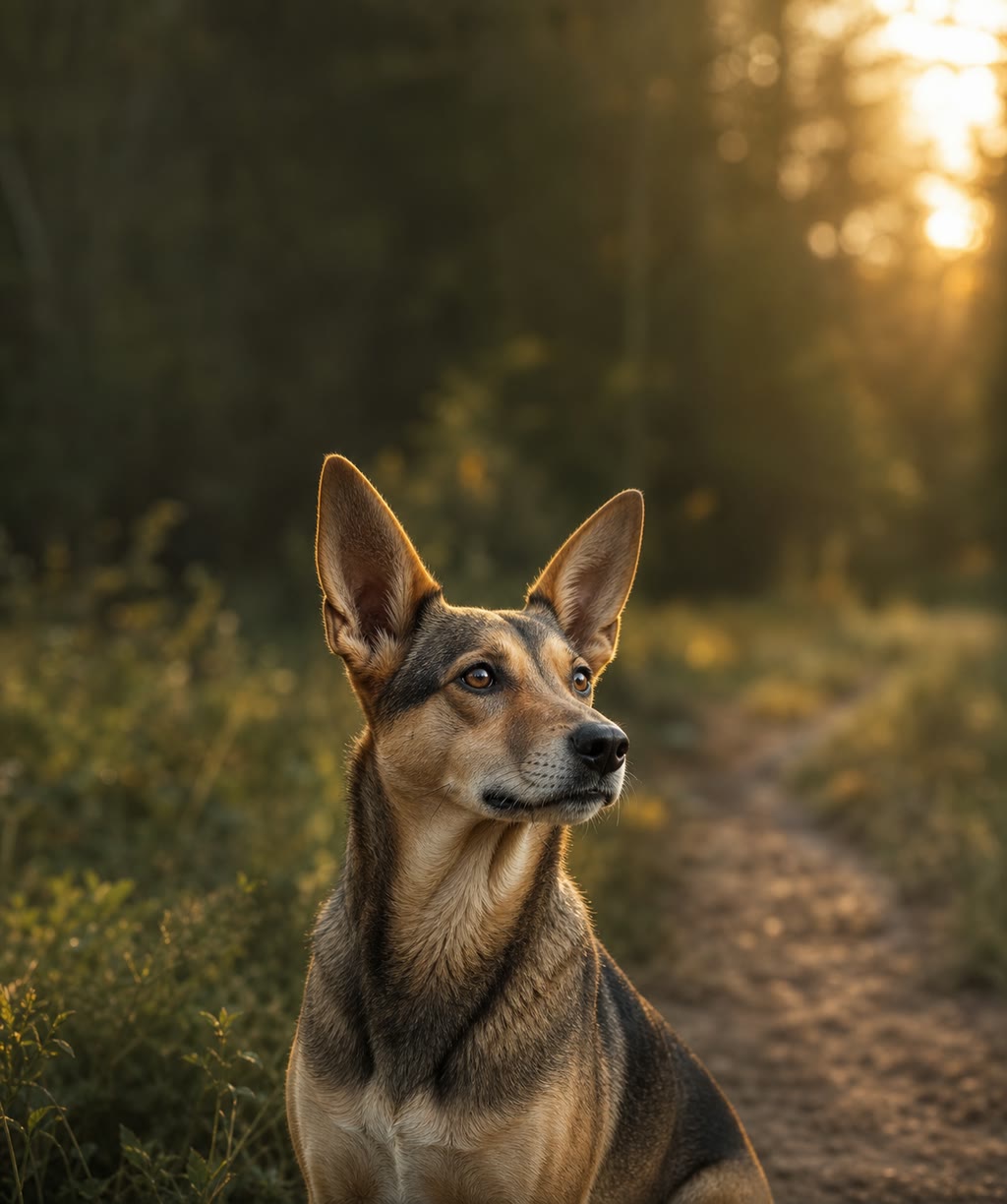 Hund genießt einen gemeinsamen Alltagsmoment