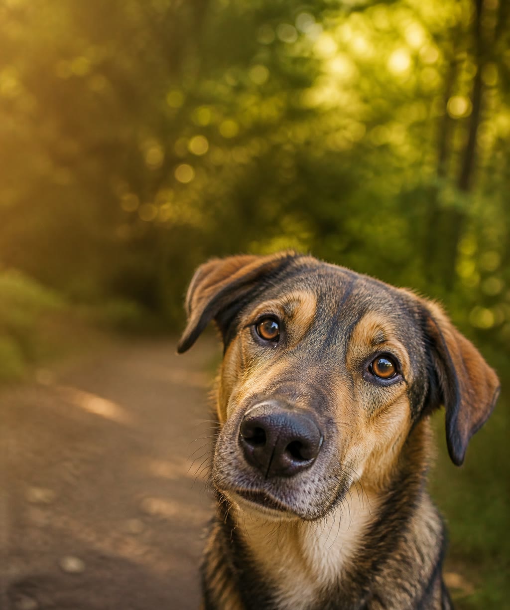 Hund genießt einen gemeinsamen Alltagsmoment