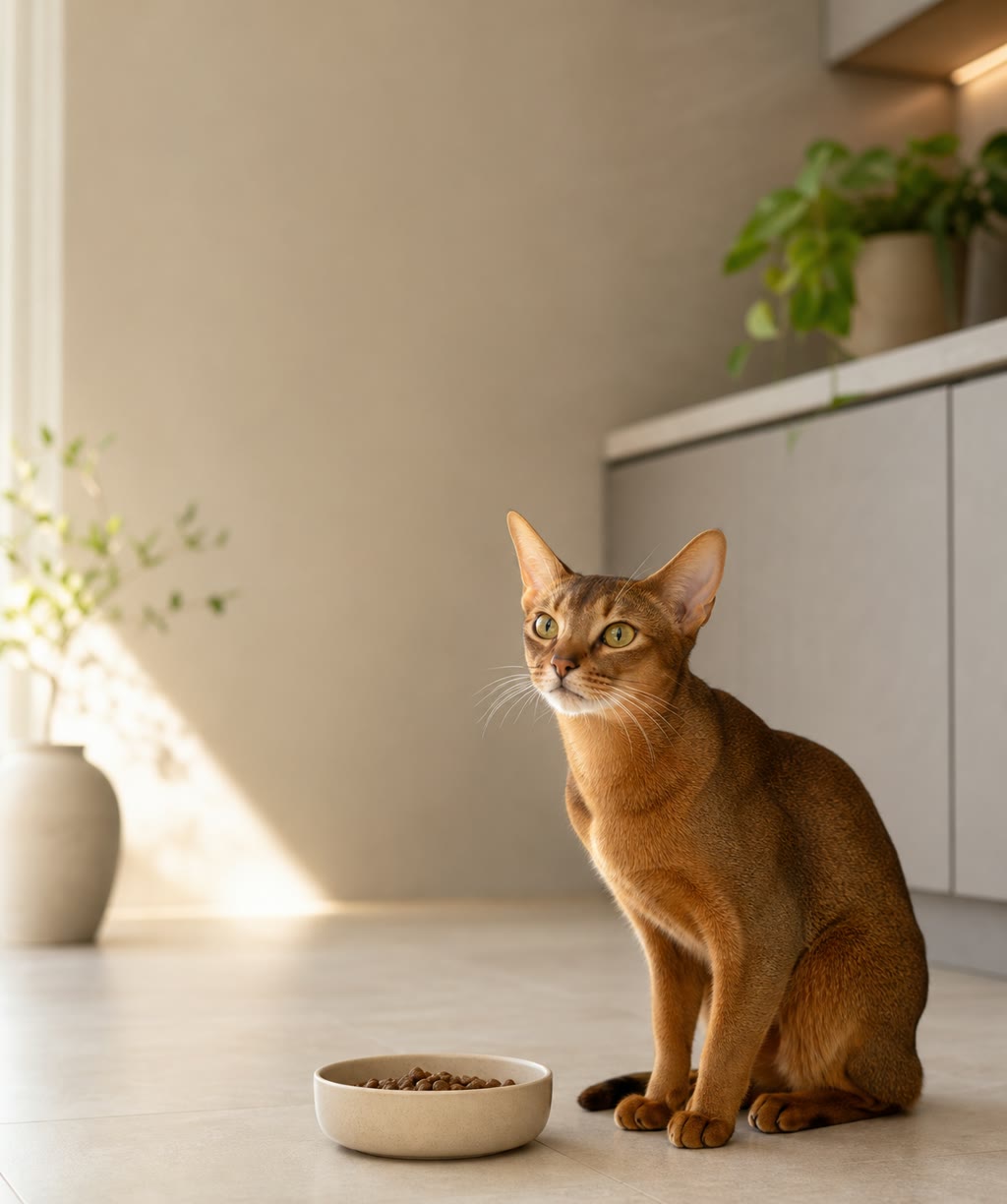 Katze genießt einen ruhigen Alltagsmoment